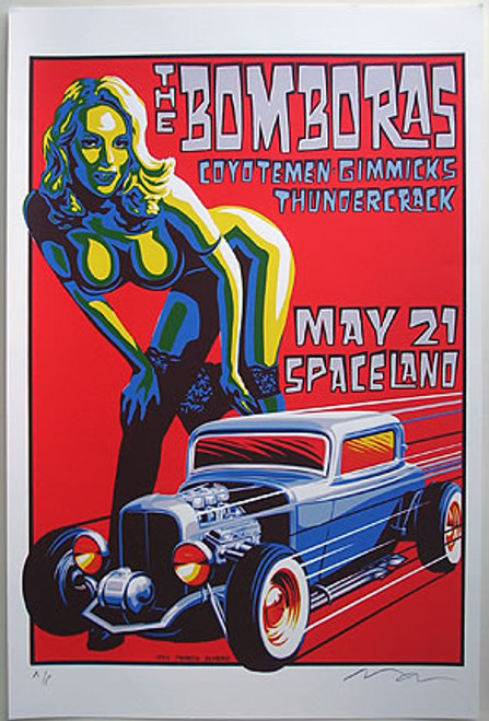 Almera Bomboras Silkscreen Concert Poster Image