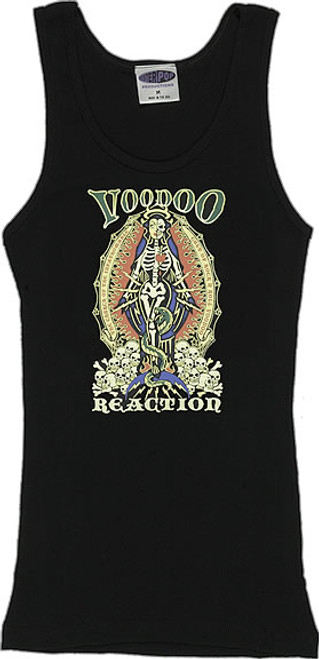 Vince Ray Voodoo Reaction Madonna Skeleton Boy Beater Tank Top