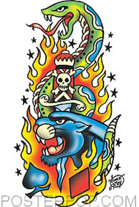 Vince Ray Tattoo Sticker Image