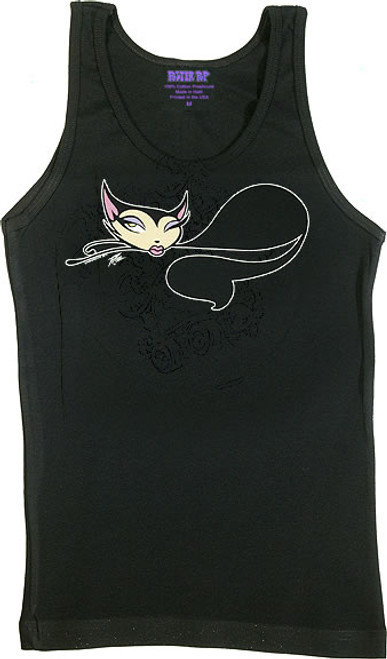 Pizz Cozy Kitty Womans Baby Doll Tee and Tank Top Image