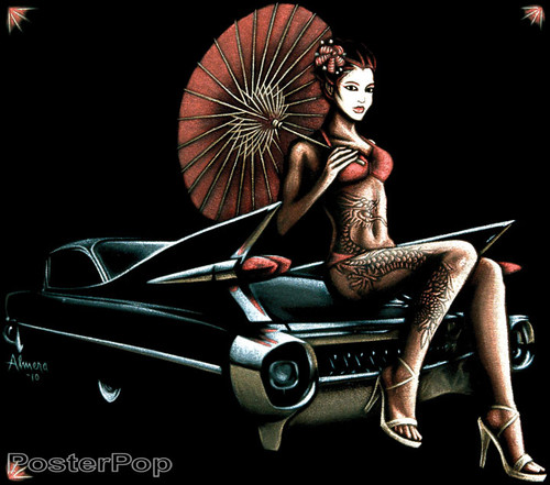 Almera 59 Caddy Geisha Sticker Image
