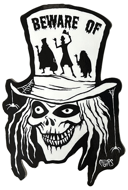  Vision Signs Haunted Mansion Hatbox Ghost Sticker