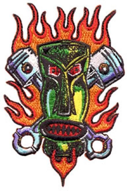 Von Franco Piston Tiki Patch Image