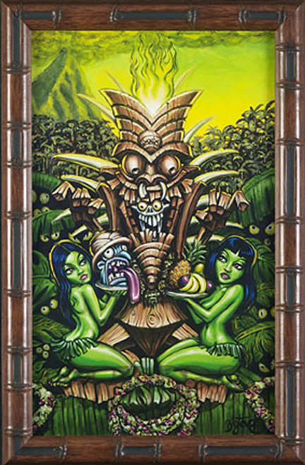 BigToe Zombie Tiki Fine Art Print Image