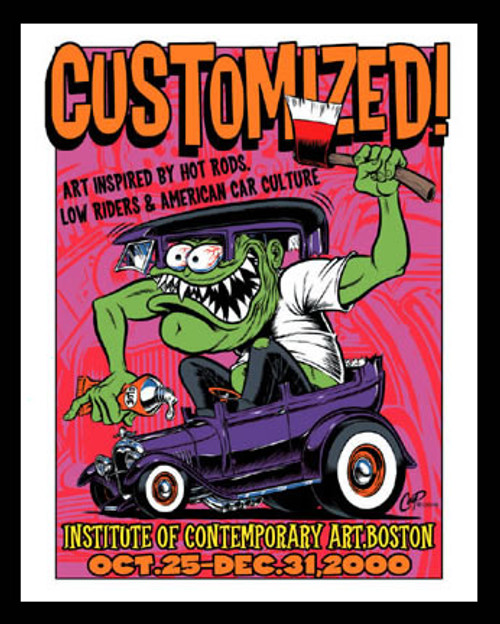 Coop Customized Art Show Boston Silkscreen Poster Image