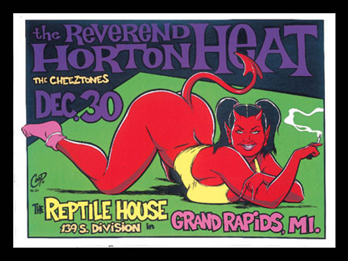 Coop Reverend Horton Heat  Silkscreen Concert Poster 1996 Image