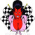 Coop Flag Girl Sticker Image