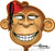 Doug Horne Happy Monkey Sticker Image