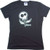 TMBB09 Tara McPherson Skull Flower Woman's Baby Doll T-Shirts