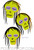 Shag Shrunken Heads Sticker Image