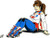 Coop Roller Derby Queen Sticker Image