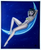 AMS36 Aaron Marshall Girl on the Moon Sticker Image Sexy Pinup