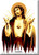 Almera Jesus Gold Fridge Magnet Image