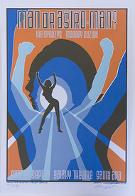 Almera Man or Astroman? Silkscreen Concert Poster Image