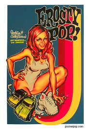 Rockin JellyBean 'Erosty Pop' Race Queen Silkscreen Poster