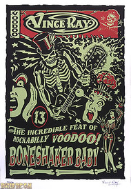 Vince Ray Bone Shaker Baby Silkscreen Poster Image