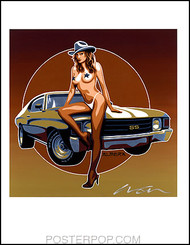 Almera Super Sport Hand Signed Artist Print  8-1/2 x 11 Image