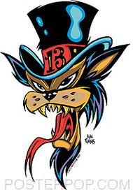 Forbes Top Hat Cat Sticker Image