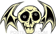 Forbes Skull Bat Sticker Image