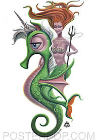 Aaron Marshall Mermaid Queen Sticker Image