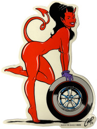 CPS15 Coop Wheel Girl Sticker