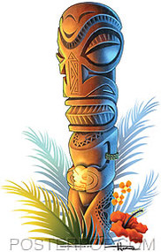 Doug Horne Tiki Sticker Image