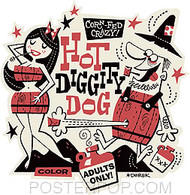 Derek Yaniger Hot Diggity Dog Sticker Image