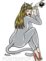 FHS05 Firehouse Cat Girl Sticker