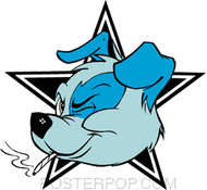 Kozik Star Dog Sticker