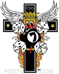 Kozik Emos Cross Sticker Image