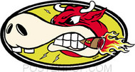 Kozik Mad Cow Sticker Image