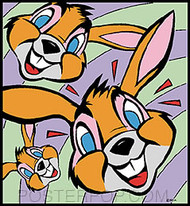 Kozik Bunny Fest Sticker Image