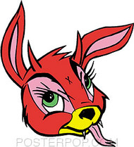 Kozik Bunny Evil Sticker Image