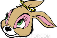 Kozik Bunny Good Sticker Image