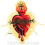 Almera Electric Heart Sticker Image