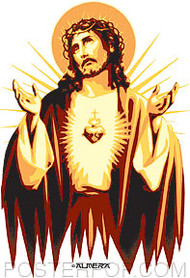 Almera Jesus Gold Sticker Image