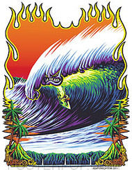 Almera Monster Wave Sticker Image