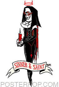 Pigors Sinner Saint Sticker Image