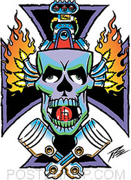 Pizz Gone Gasser Sticker Image