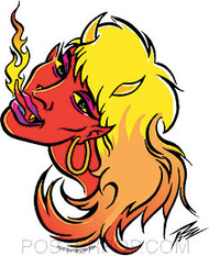 Pizz Red Hot Sticker Image