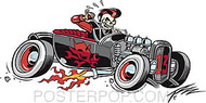 Pizz Devil Rod Sticker Image