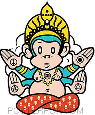 Scrojo Monk E Sticker Image