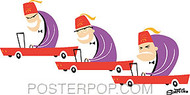 Shag Shriner Race Sticker Image