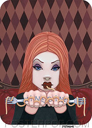 Tara McPherson Wine And Dine Sticker Image