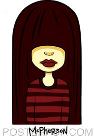 Tara McPherson Rocker Chick Sticker Image