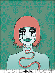 Tara McPherson Black Tears Sticker Image