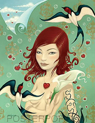 Tara McPherson Flyaway Sticker Image