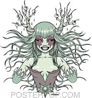 Tara McPherson Metal Hands Sticker Image