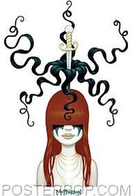 Tara McPherson Flower Head Sticker Image