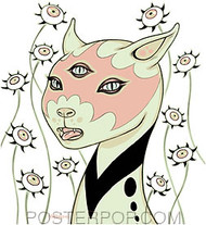 Tara McPherson Kitty Sticker Image